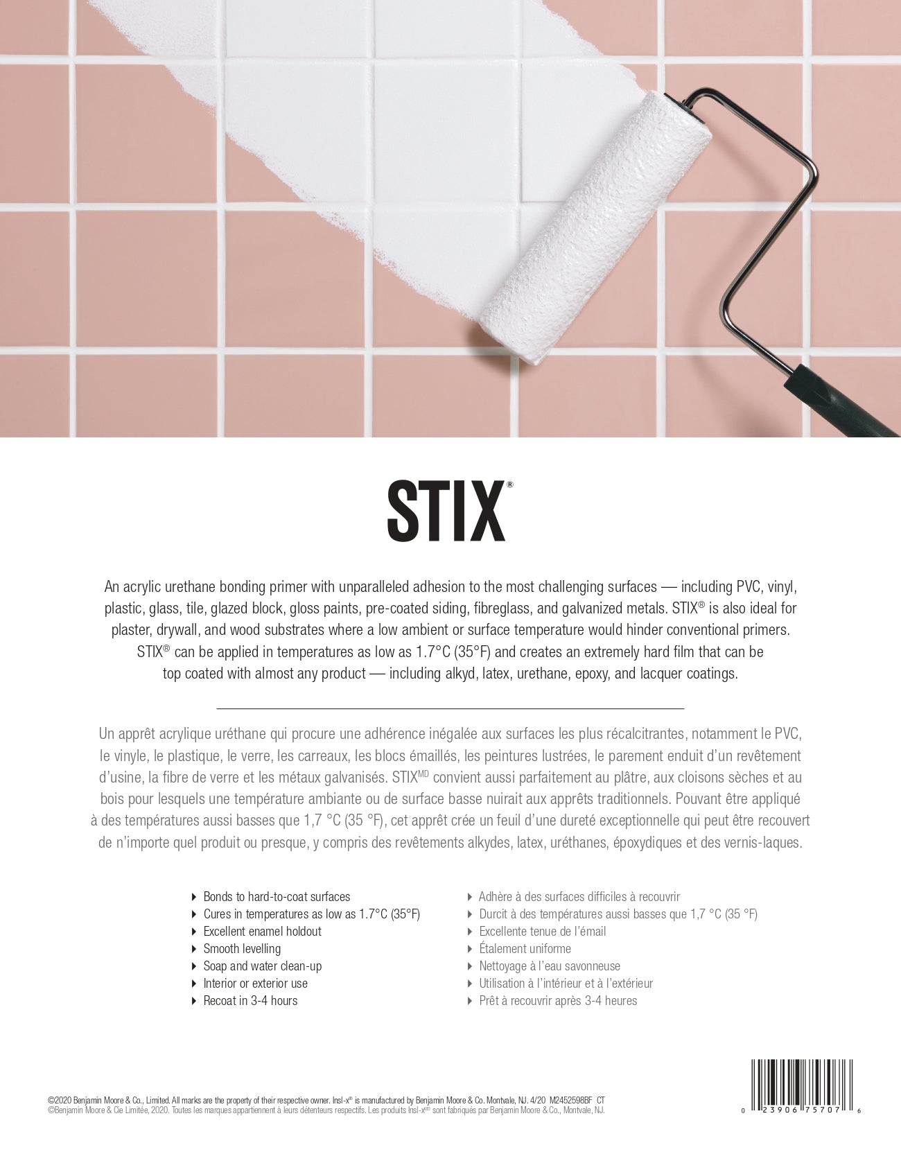 Stix® Waterborne Bonding Primer Benjamin Moore Hong Kong